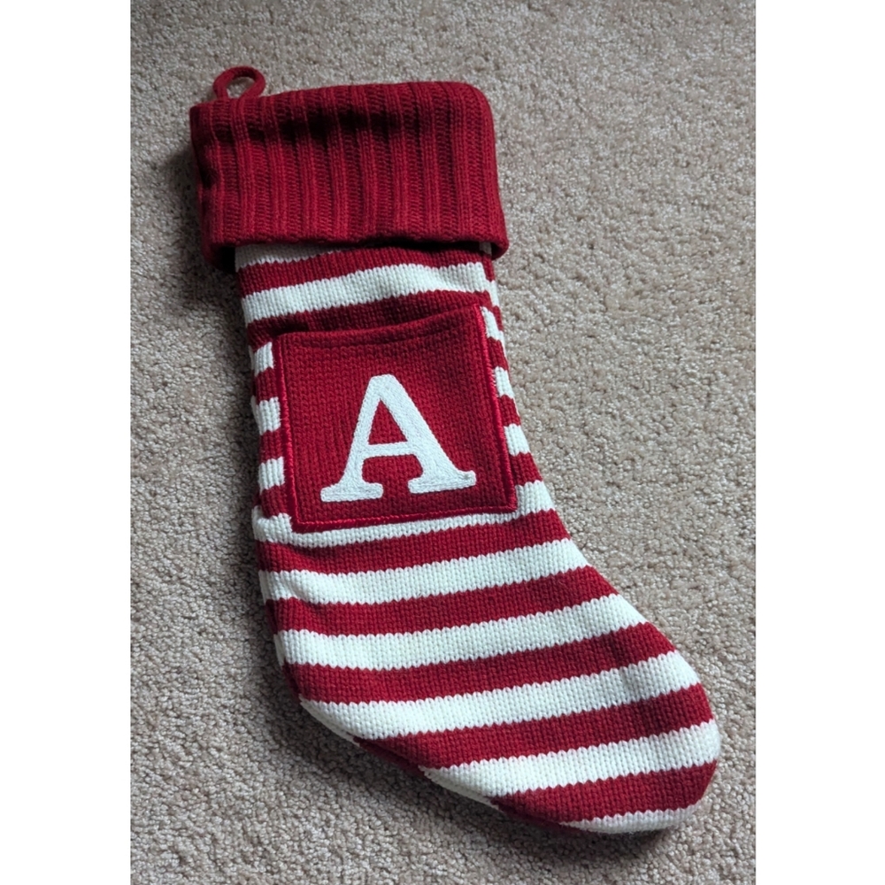 Nwot Wondershop Monogram Christmas Stocking Letter A